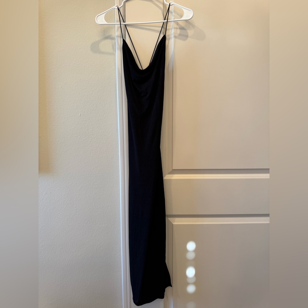 Petal & Pup Sleek Black Backless Dress
